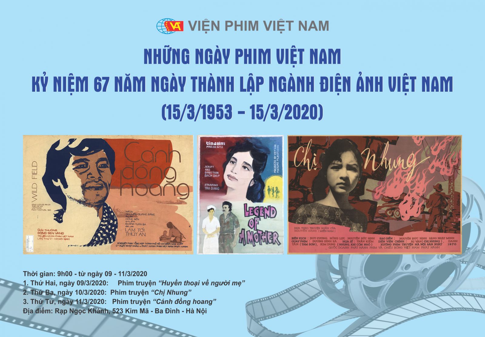 Chương trình điện ảnh chuyên đề: kỷ niệm 73 năm ngày thương binh liệt sỹ 27/7/1947 – 27/7/2020