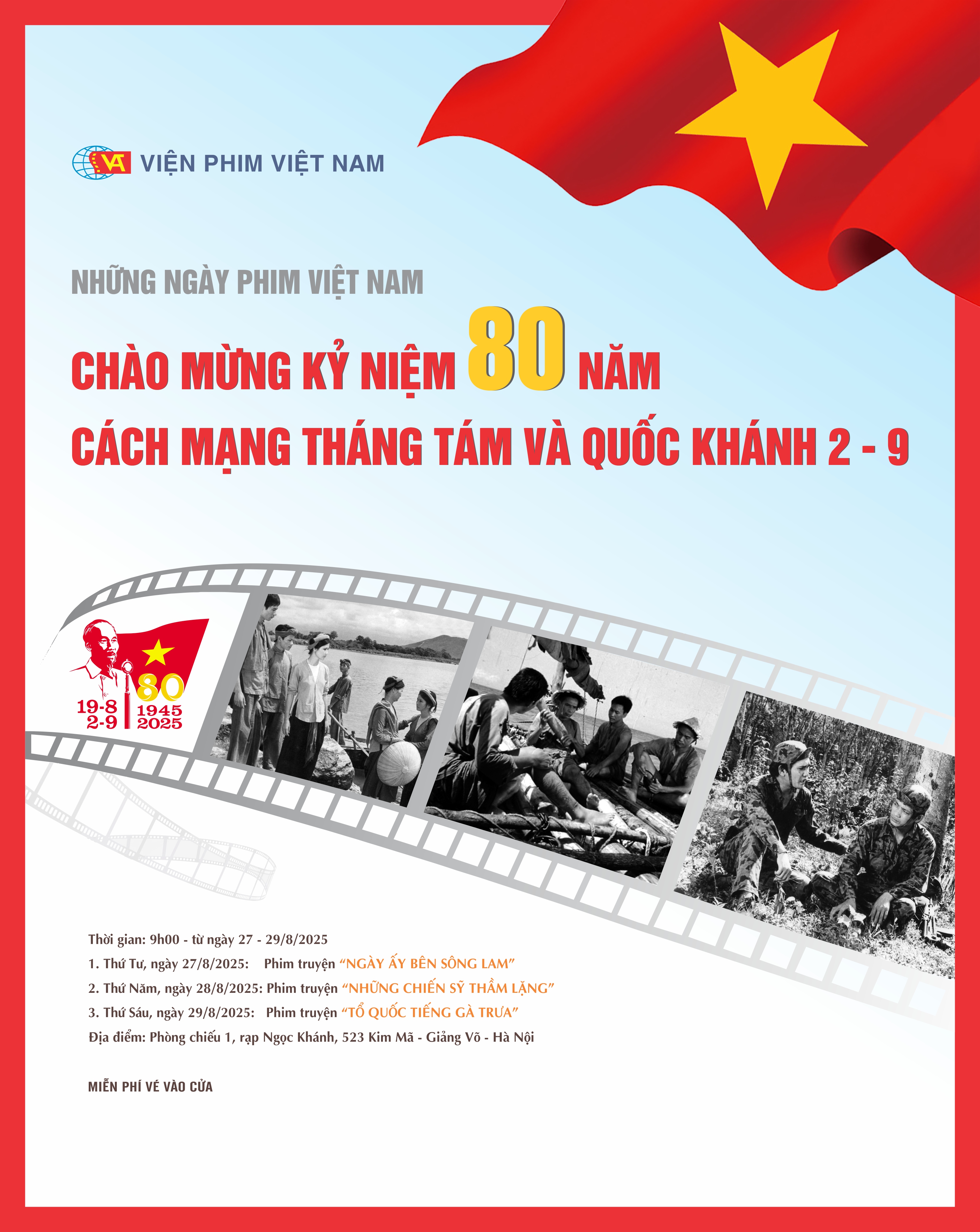 Phim Việt Nam Kỷ niệm 80 năm Quốc khánh nước Cộng hoà xã hội Chủ nghĩa Việt Nam (02/9/1945 - 02/9/2025)