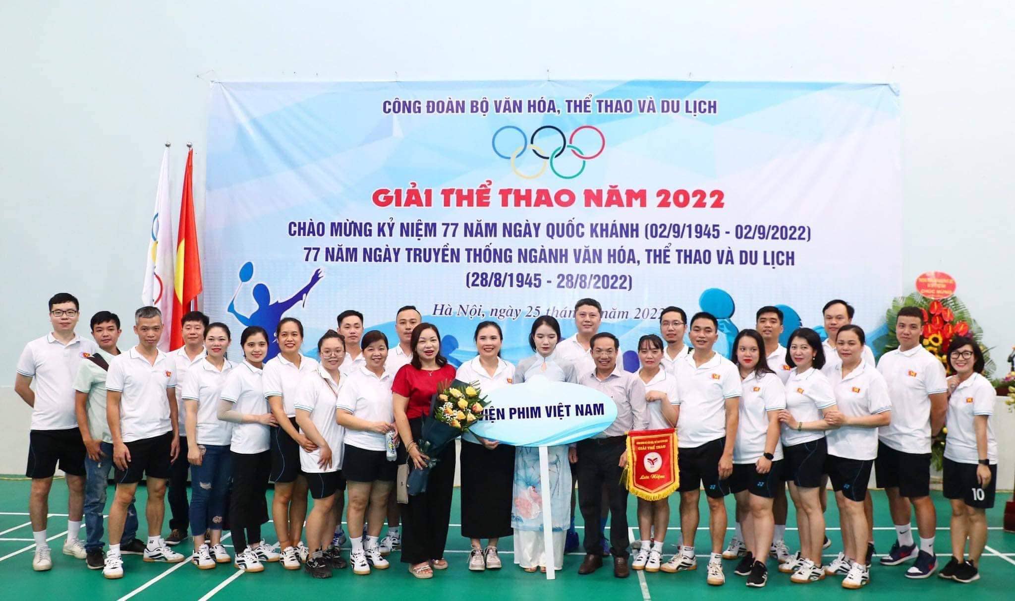 Công đoàn Viện Phim Việt Nam tham gia Giải thể thao năm 2022 do Công đoàn Bộ Văn hóa, Thể thao và Du lịch tổ chức