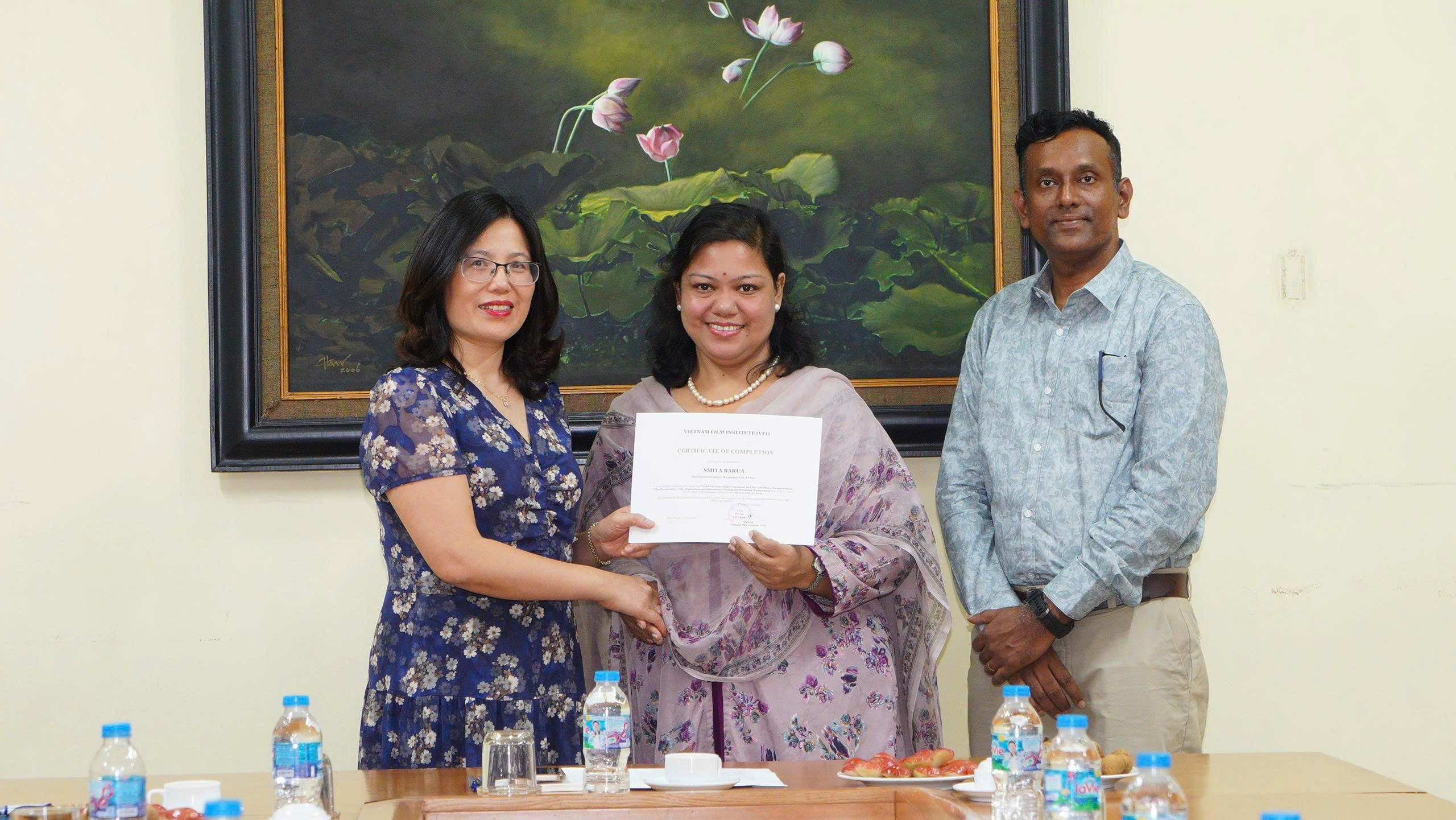 Đoàn Viện Lưu trữ Phim Bangladesh hoàn thành xuất sắc chương trình thực tập, trao đổi kinh nghiệm tại Viện Phim Việt Nam