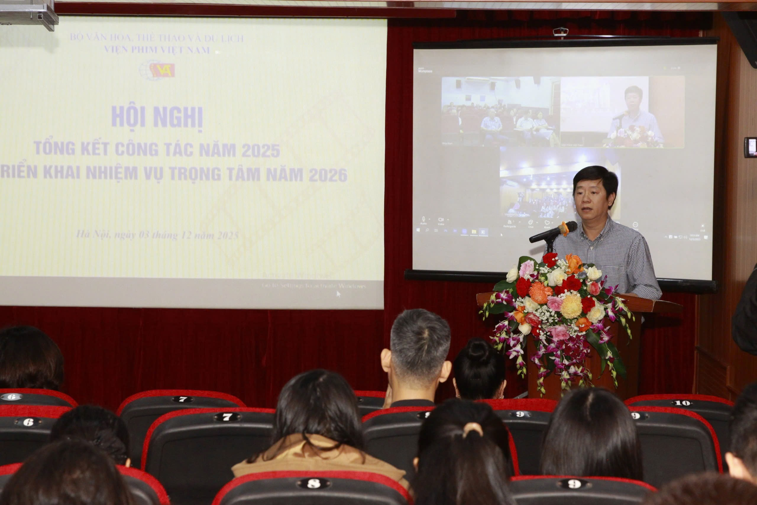 Viện Phim Việt Nam tổ chức Hội nghị Tổng kết công tác năm 2025 và Triển khai nhiệm vụ trọng tâm năm 2026